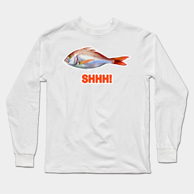 shhh Long Sleeve T-Shirt by graviy424